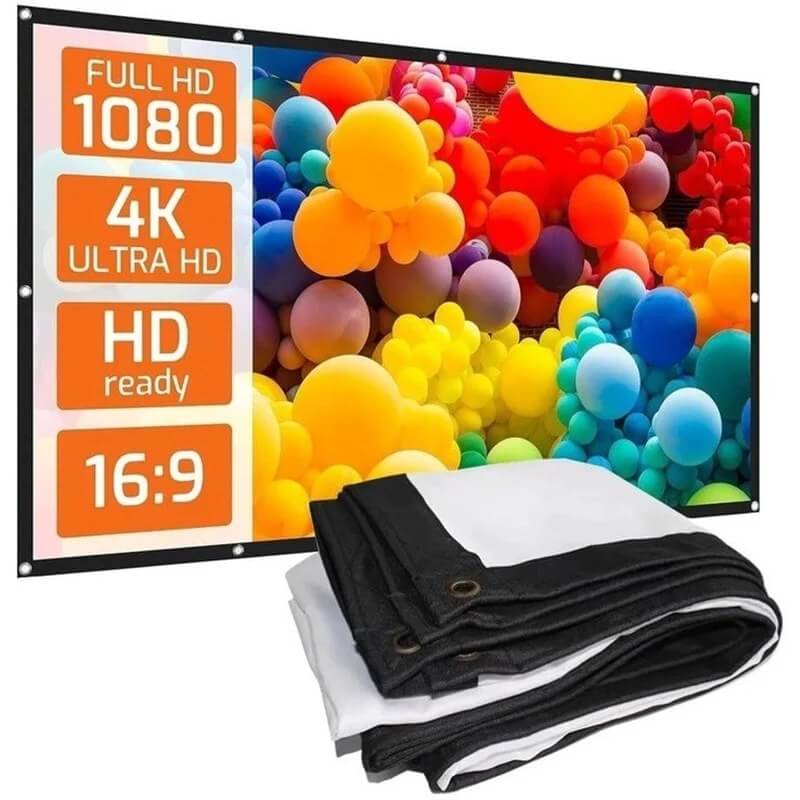 پرده ویدئو پروژکتور سایز 120 اینچ بدون استند